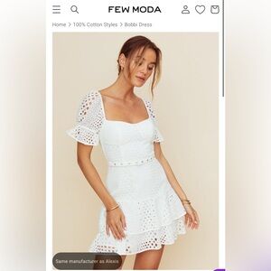 O. P. T. Bobbi Dress White